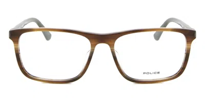 Police Vpld97 Men's Glasses, Brown, Size 54