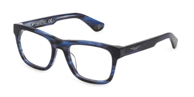 Police Vple37 Men's Glasses, Blue, Size 52