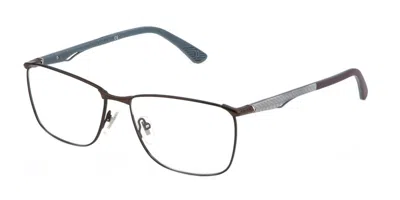 Police Vplf06 Men's Glasses, Brown, Size 57