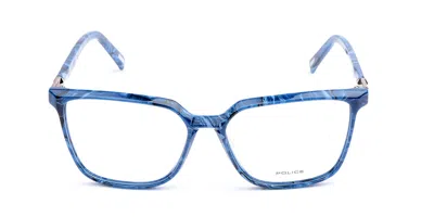 Police Vplf27m Men's Glasses, Blue, Size 55
