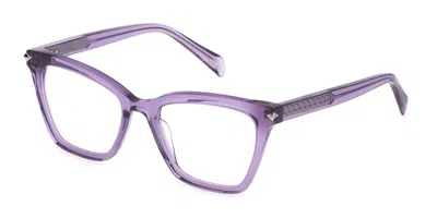 Police Vplf29 Men's Glasses, Purple, Size 51