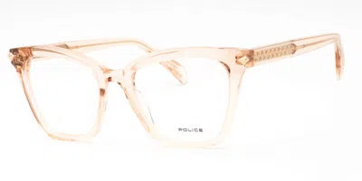 Police Vplf29m Women's Glasses, Clear, Size 51 In Gold