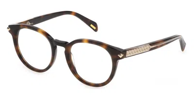 Police Vplf30 Men's Glasses, Tortoiseshell, Size 48 In Brown