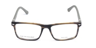 Police Vplf74m Men's Glasses, Brown, Size 54