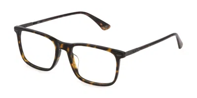Police Vplf80 Crossroads 3 Men's Glasses, Tortoiseshell, Size 53 In Brown