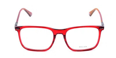 Police Vplf80m Men's Glasses, Red, Size 53