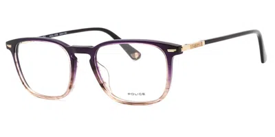 Police Vplf81m Men's Glasses, Brown, Size 52