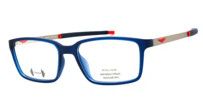 Police Vplf85m 0u58 Occhiali Da Vista Blu Per Uomo (solo Montatura)