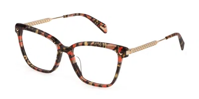 Police Vplg28 Fame 4 Women's Glasses, Tortoiseshell, Size 53 In Red