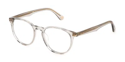 Police Vplg72 Champ 1 Men's Glasses, Clear, Size 50 In Gray