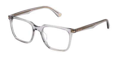 Police Vplg73 Champ 2 Men's Glasses, Clear, Size 51 In Gray