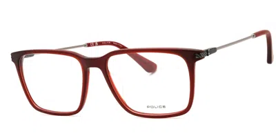 Police Vplg77m 999m Men's Glasses Red Size 55 - Free Lenses - Blue Light Block Available In Brown