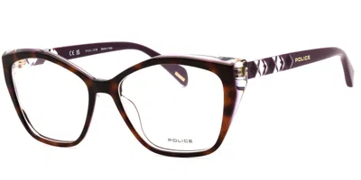 Police Vpll32v 0993 Women's Glasses Tortoiseshell Size 54 - Free Lenses - Blue Light Block Available In Brown