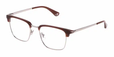 Police Vpll64 Tailwind Evo 6 Men's Glasses, Brown, Size 51