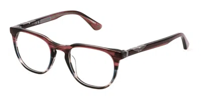 Police Vpll70 Origins 58 Men's Glasses, Burgundy, Size 50