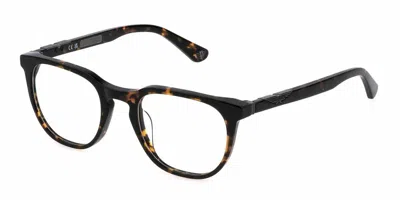Police Vpll70 Origins 58 0714 Men's Glasses Tortoiseshell Size 50 - Free Lenses - Blue Light Block Availabl In Brown
