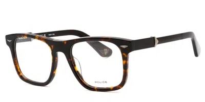 Police Vpll72m Men's Glasses, Tortoiseshell, Size 52 In Black