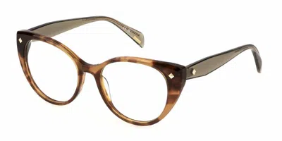 Police Vplm02 Clue 4 Women's Glasses, Tortoiseshell, Size 52 In Brown