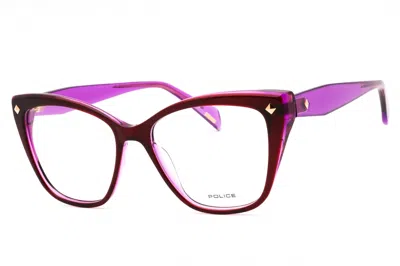 Police Vplm03 Cat-eye Acetate Eyeglasses In Purple