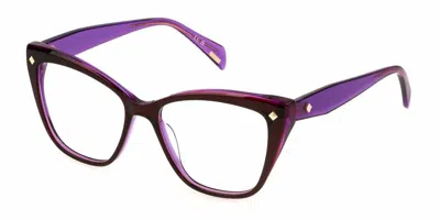Police Vplm03 Clue 5 Women's Glasses, Clear, Size 53