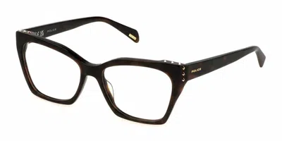 Police Vplm04e Superstar 1 Women's Glasses, Tortoiseshell, Size 54 In Brown