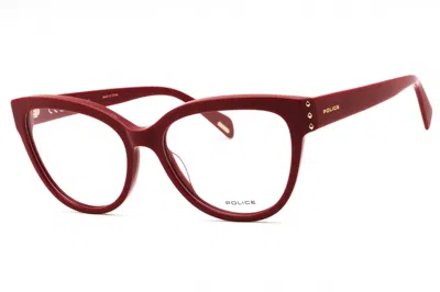 Police Vplm05 Cat Eye Acetate Eyeglasses In Red