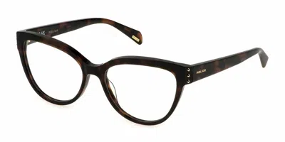 Police Vplm05 Superstar 2 Women's Glasses, Tortoiseshell, Size 54 In Brown