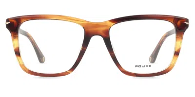 Police Vpln19 Champ 6 Men's Glasses, Brown, Size 50