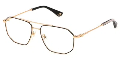 Police Vpln22 Force 3 Men's Glasses, Gold, Size 56 In Multi