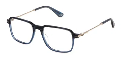 Police Vpln24 Force 5 Men's Glasses, Blue, Size 53