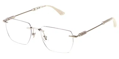 Police Vpln27 Horizon 9 Men's Glasses, Silver, Size 53 In Metallic