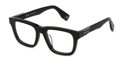 Police Vpln29m Forever 3 0700 Men's Glasses Black Size 52 - Free Lenses - Blue Light Block Available