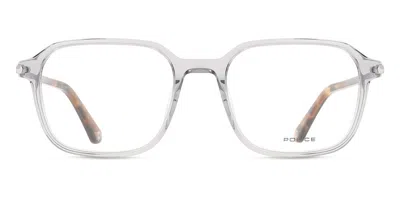 Police Vplp13 Roadie 7 Men's Glasses, Clear, Size 51 In Gray