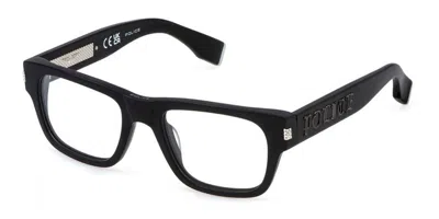 Police Vplp19e G.o.a.t. 4 0703 Men's Glasses Black Size 52 - Free Lenses - Blue Light Block Available