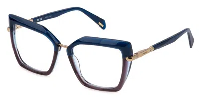 Police Vplp54 Mermaid 6 Women's Glasses, Blue, Size 53 In Black