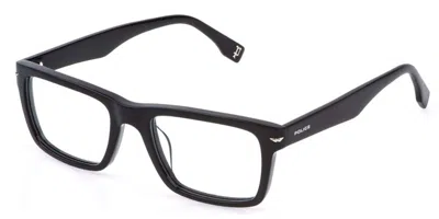 Police Vplq64 Champ 11 0700 Occhiali Da Vista Neri Per Uomo (solo Montatura) In Black