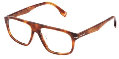 Police Vplq65 Champ 12 0807 Occhiali Da Vista Tartarugatishell Per Uomo (solo Montatura) In Brown