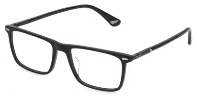 Police Vplq68 New Crossroads 1 0700 Men's Glasses Black Size 55 - Free Lenses - Blue Light Block Available