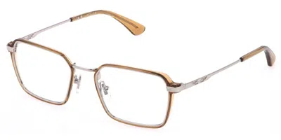 Police Vplq71 Code 8 0579 Occhiali Da Vista Marroni Per Uomo (solo Montatura)