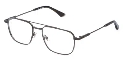 Police Vplq75 Origins Titan 2 0584 Occhiali Da Vista Grigi Per Uomo (solo Montatura) In Black