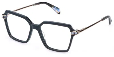 Police Vplr15 Zephyr 1 06wt Occhiali Da Vista Verdi Per Donna (solo Montatura) In Black