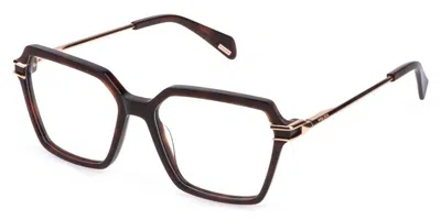 Police Vplr15 Zephyr 1 0752 Occhiali Da Vista Tartarugatishell Per Donna (solo Montatura) In Brown