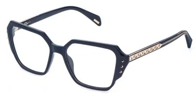 Police Vplr20 Superstar 5 06wt Occhiali Da Vista Verdi Per Donna (solo Montatura) In Blue