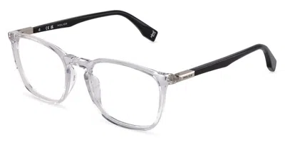 Police Vplr59 Playmaker 2 0880 Men's Glasses Clear Size 53 - Free Lenses - Blue Light Block Available In Shiny Clear