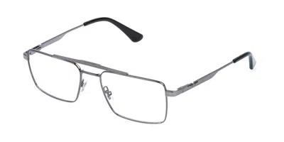 Police Vplr61 Origins Lite 38 0509 Occhiali Da Vista Argentati Per Uomo (solo Montatura) In Gray