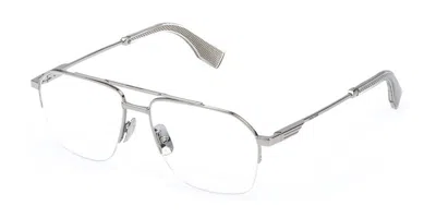 Police Vplr71e Mercury Lite 2 0579 Occhiali Da Vista Argentati Per Uomo (solo Montatura)