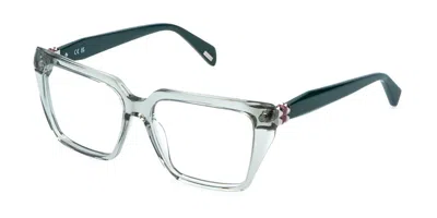 Police Vplr99 Enigma 1 09rm Occhiali Da Vista Verdi Per Donna (solo Montatura)