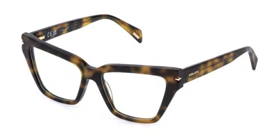Police Vplt03 New Gem 2 0710 Occhiali Da Vista Tartarugatishell Per Donna (solo Montatura)