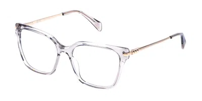 Police Vplt04 Stargazer 1 04g0 Women's Glasses Clear Size 54 - Free Lenses - Blue Light Block Available In Metallic