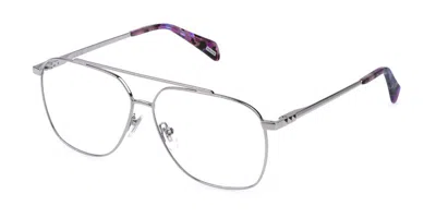 Police Vplt06 Stargazer 3 Women's Glasses, Silver, Size 59 In White